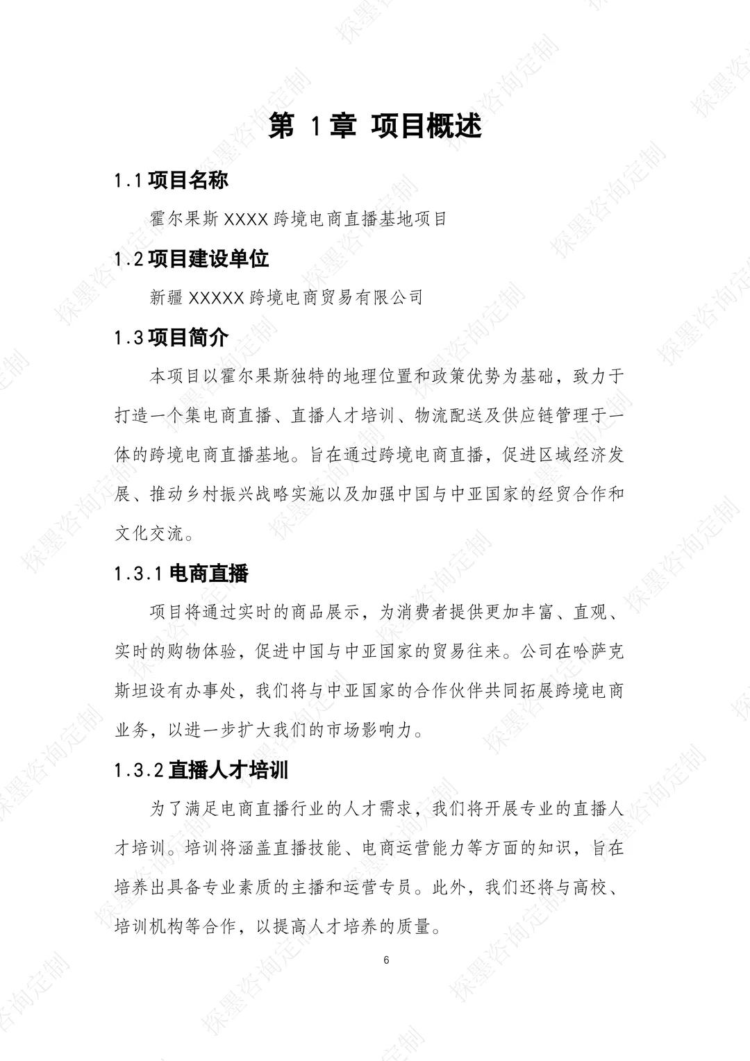 跨境电商直播基地可行性研究报告