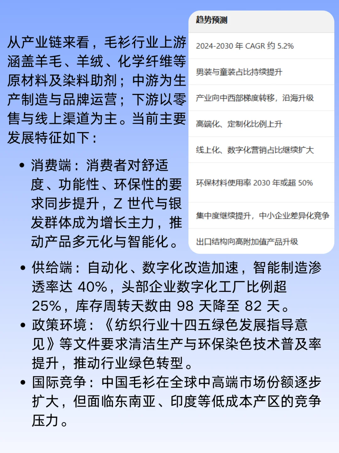 毛衫行业趋势分析