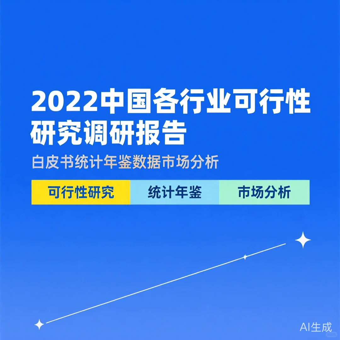2022中国行业白皮书|市场分析数据年鉴