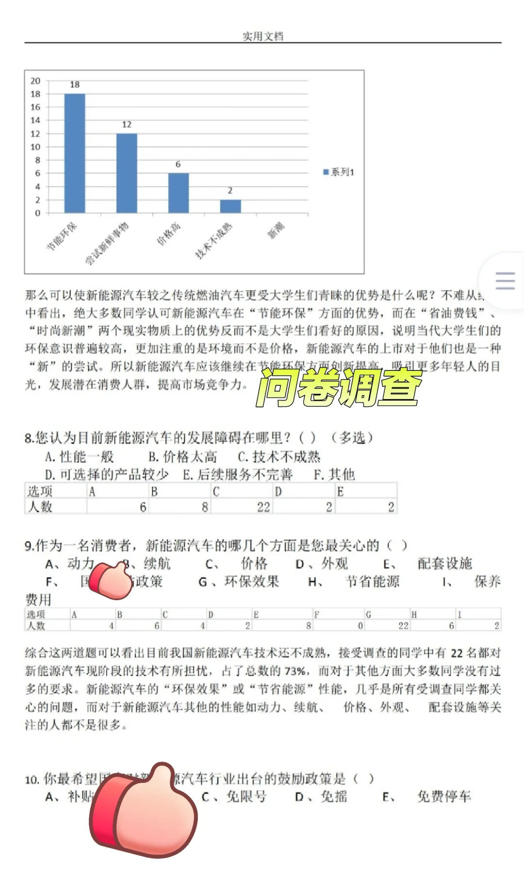 被老师夸爆了！新能源汽车发展现状调查报告