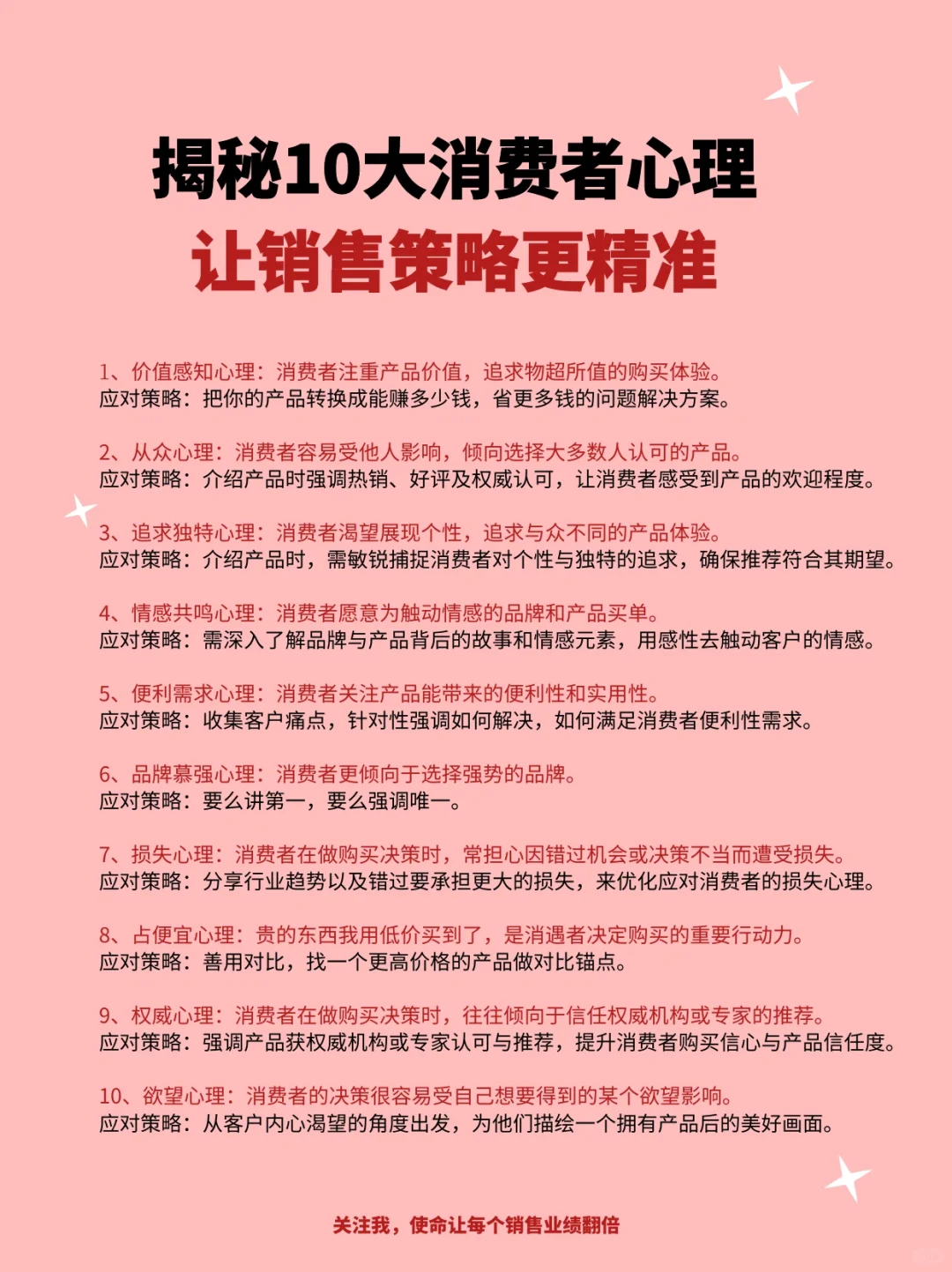 揭秘10大消费者心理，让销售策略更精准