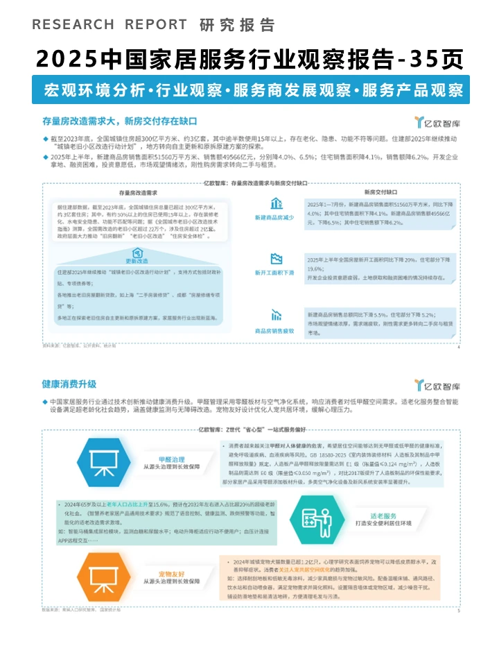 一篇报告洞察2025家居服务行业发展趋势