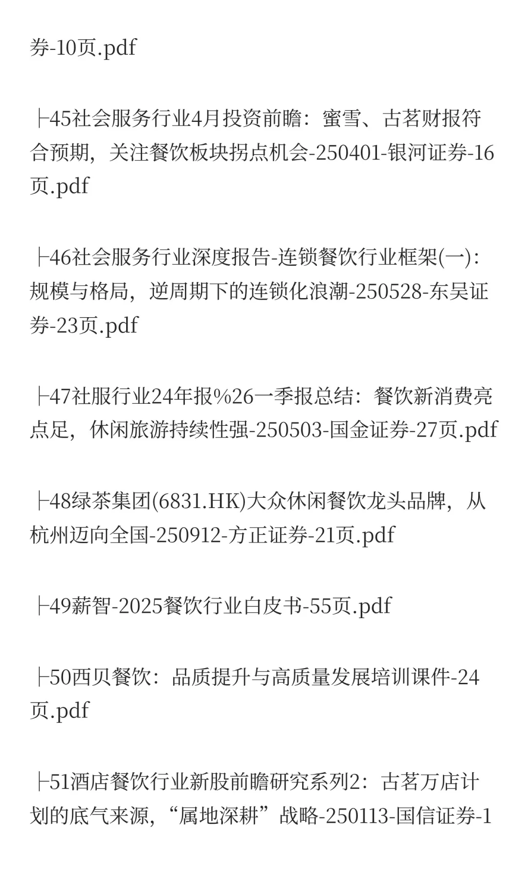 2025年餐饮市场分析报告(80份)