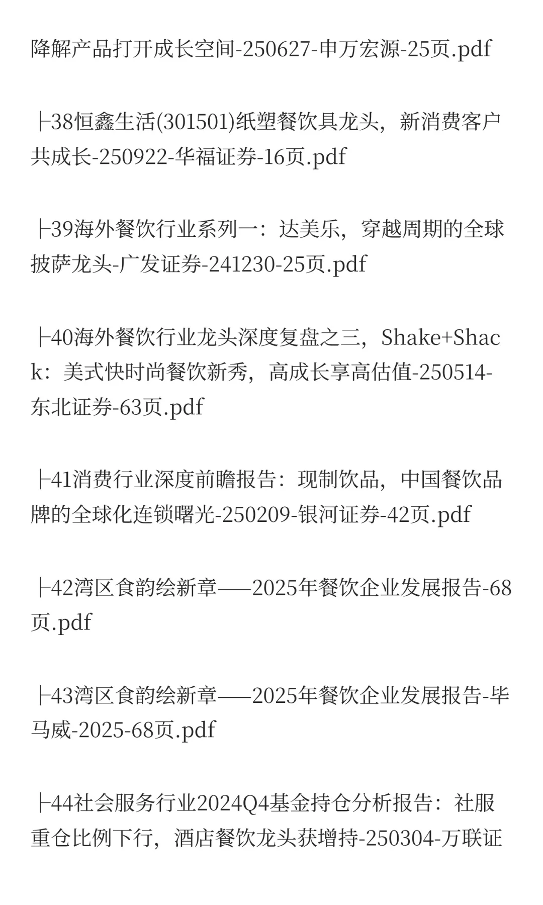 2025年餐饮市场分析报告(80份)