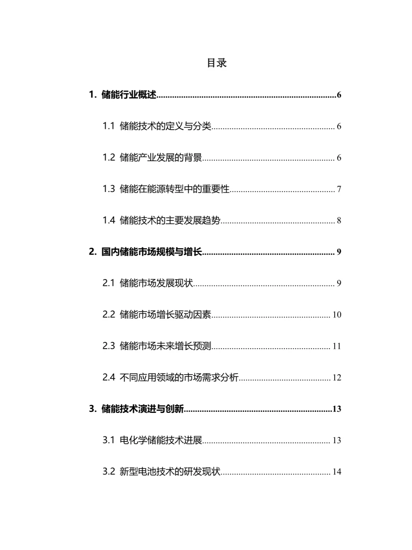 2025年储能行业调研分析报告