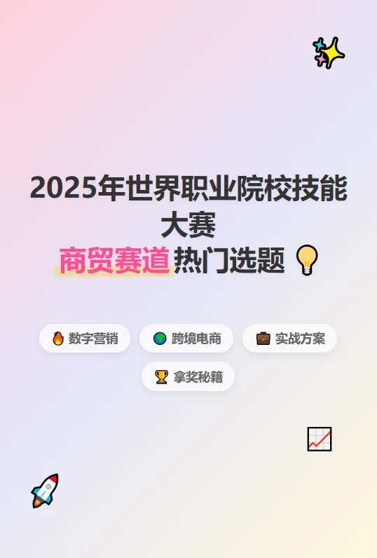 【热门选题】商贸赛道，项目设计dd