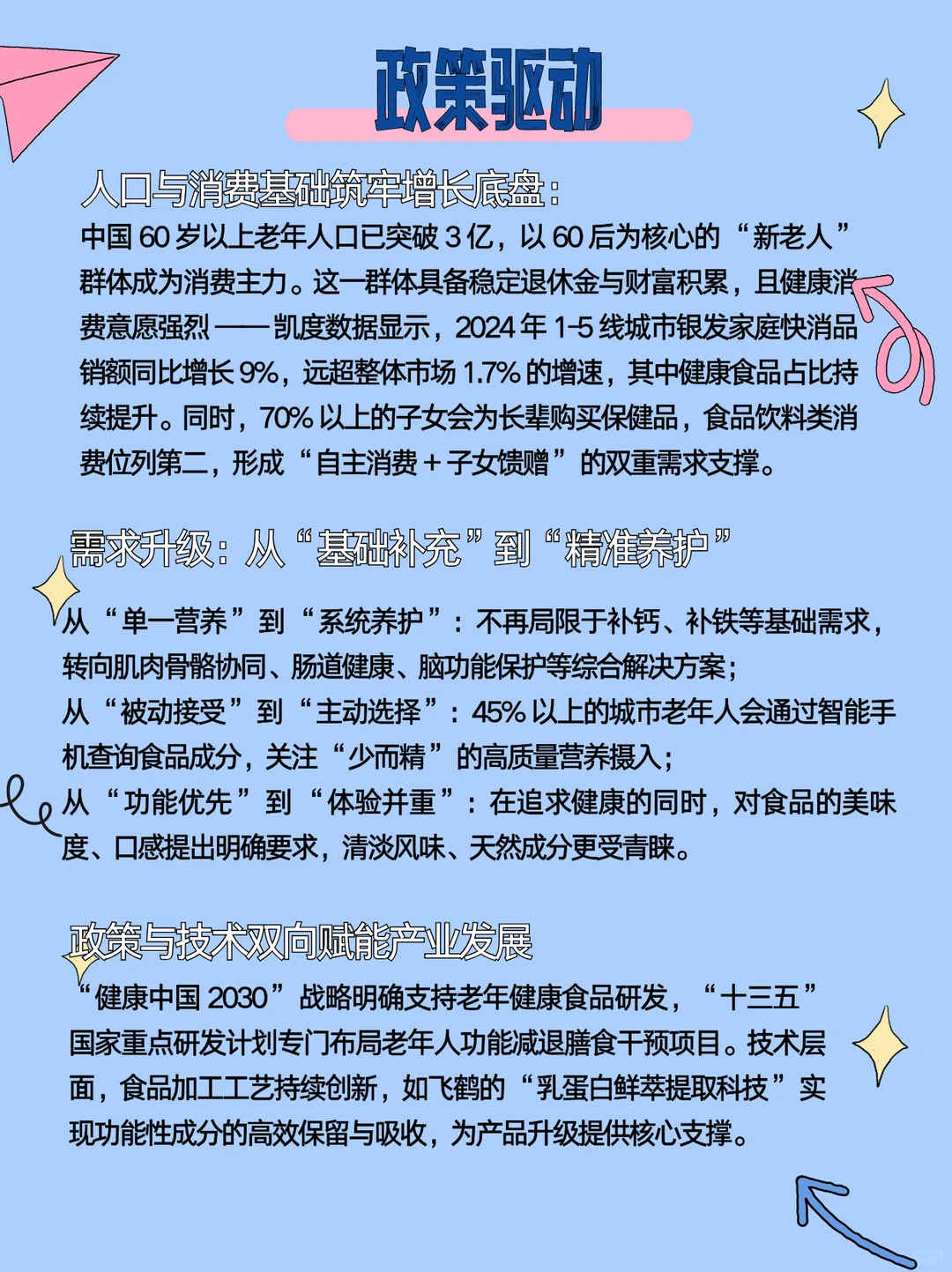 银发经济下的大健康食品市场趋势解读