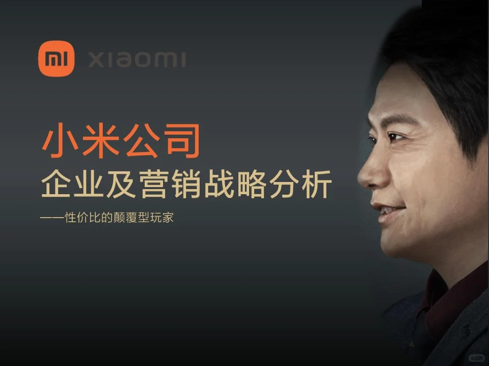 小米公司企业及营销战略分析ppt