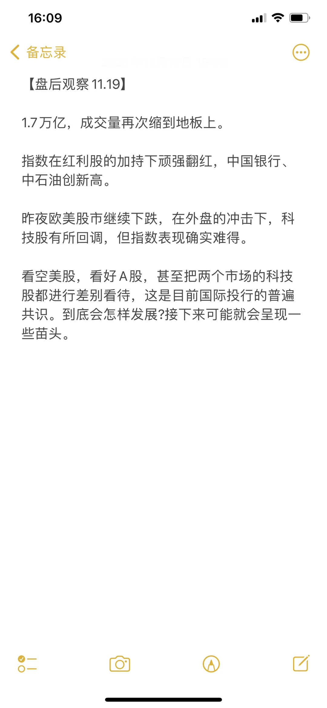 盘后观察