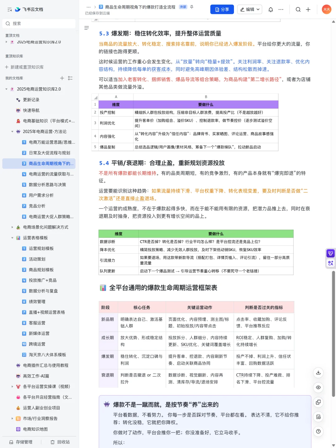 真正有经验的电商人，都靠生命周期规划爆品
