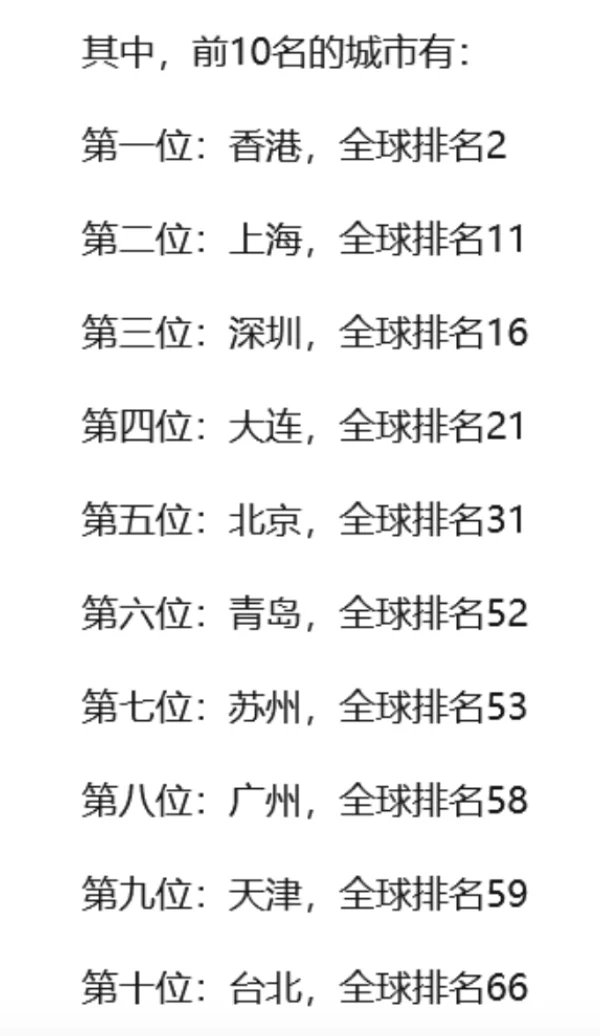 中国生活成本最高的十大城市！
