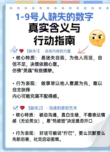 1-9号人缺失的数字,真实含义与行动指南