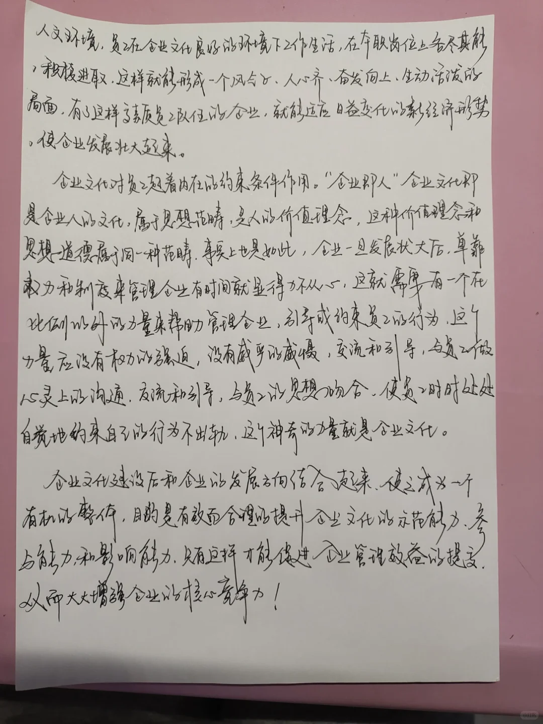 企业文化总结报告