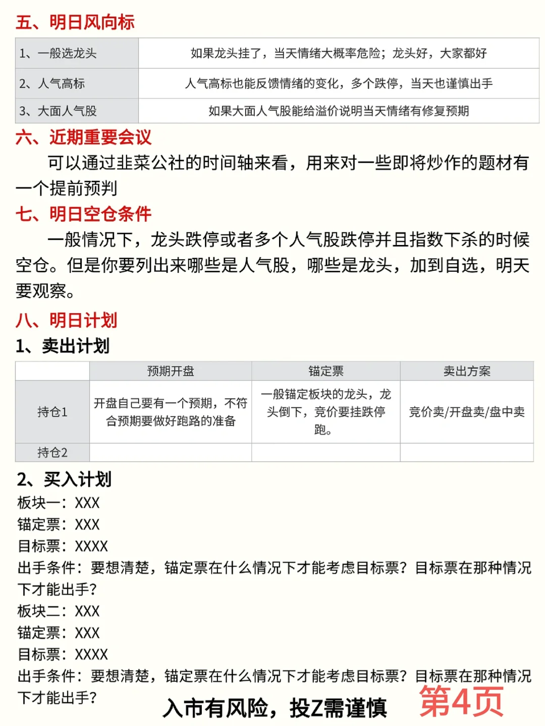 个人复盘模板-解释板(拿走不谢)