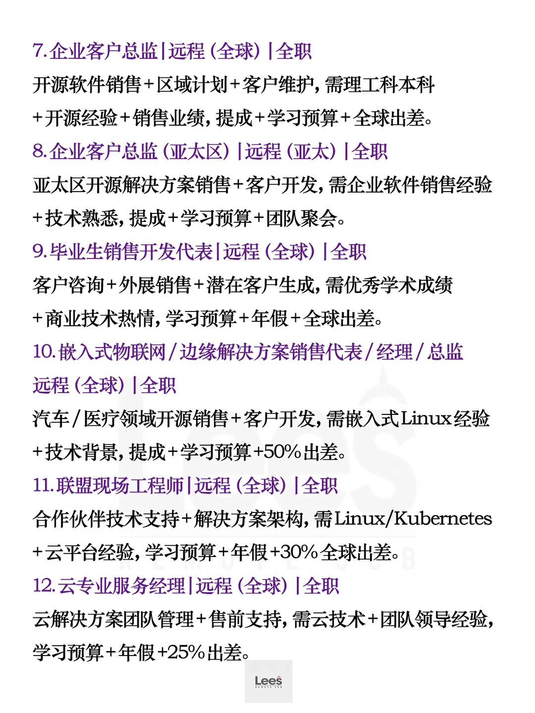 海外高薪远程岗:42个丨全职/兼职/项目制