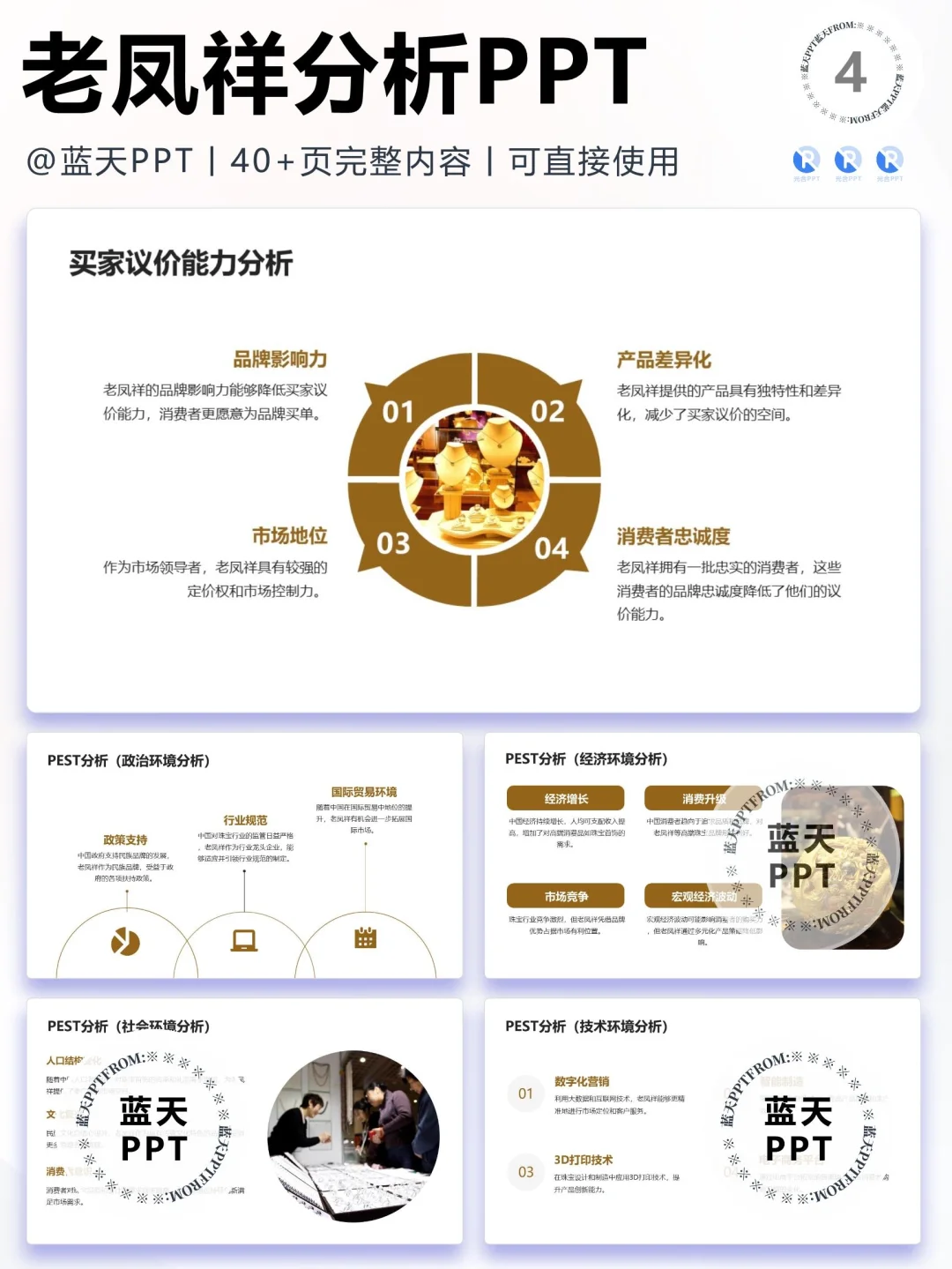 【050】老凤祥战略分析营销策略 SWOT PPT