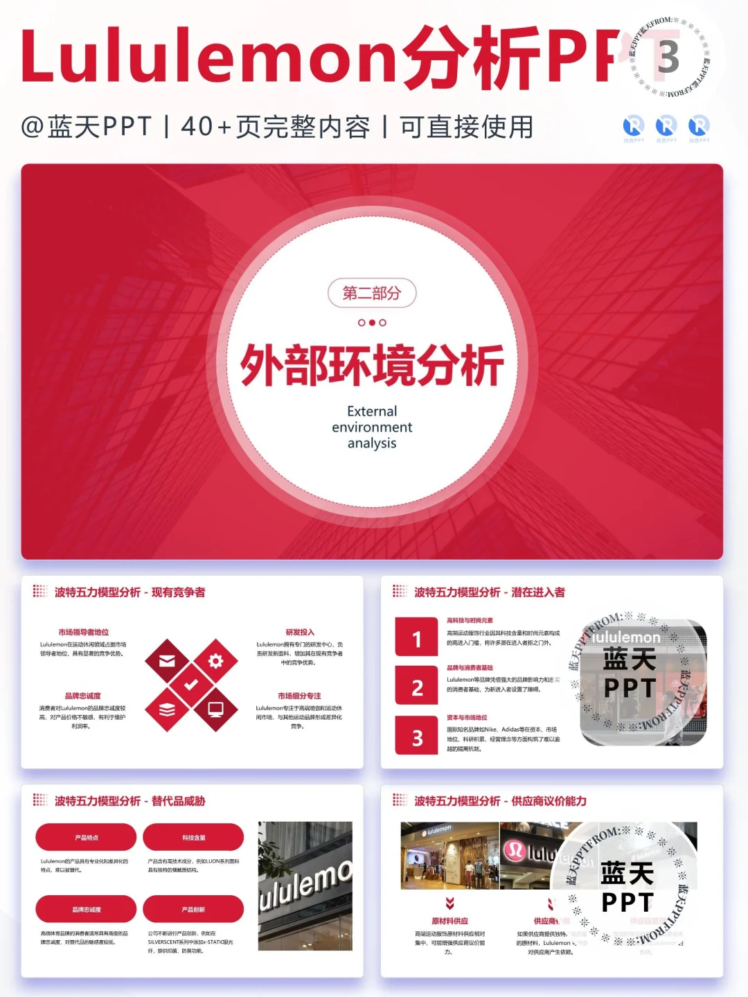 【104】lululemon战略分析营销策略SWOT PPT
