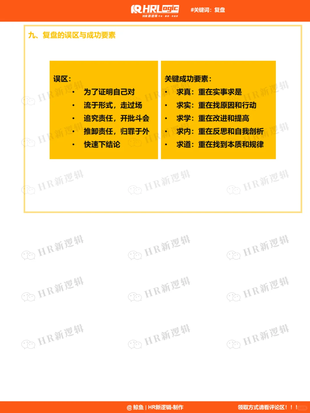 干货 | 超实用!企业如何做好复盘工作?