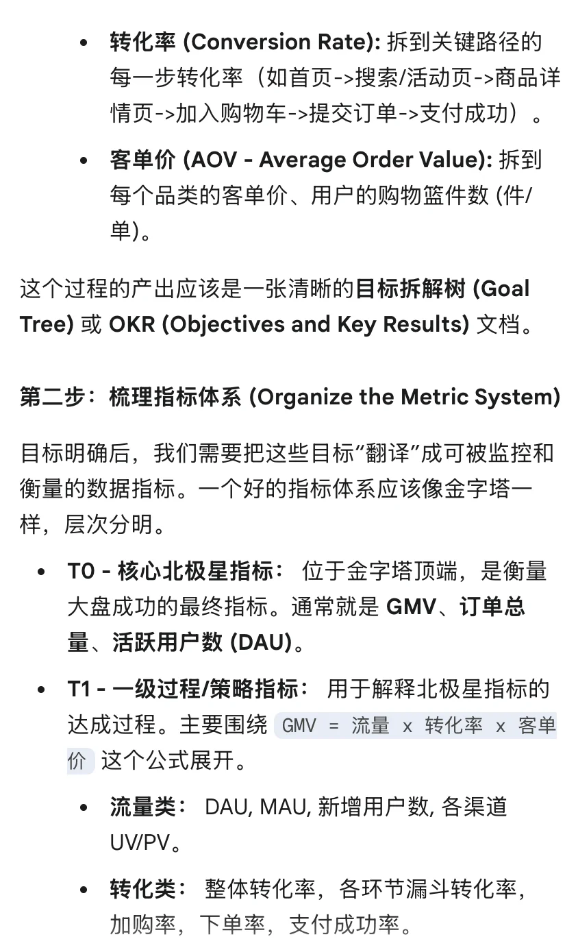 数据分析面试32:双十一数据复盘怎么做?