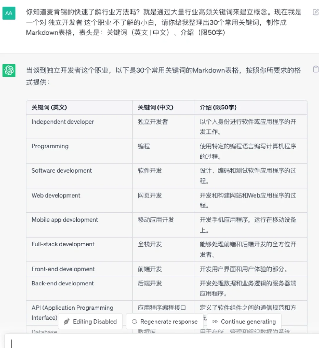 AI问答 |用麦肯锡100关键词法快速了解行业