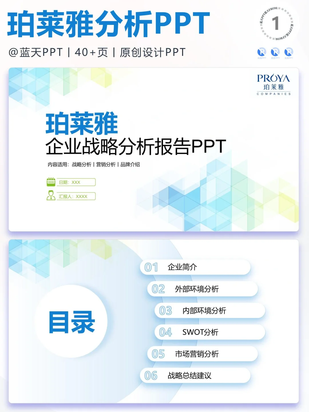 【109】珀莱雅战略分析营销策略 SWOT PPT