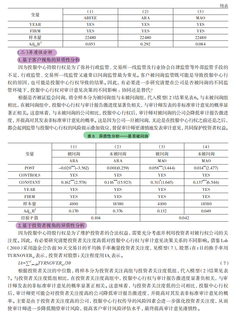 投服中心行权护小散,审计意见更谨慎!DID