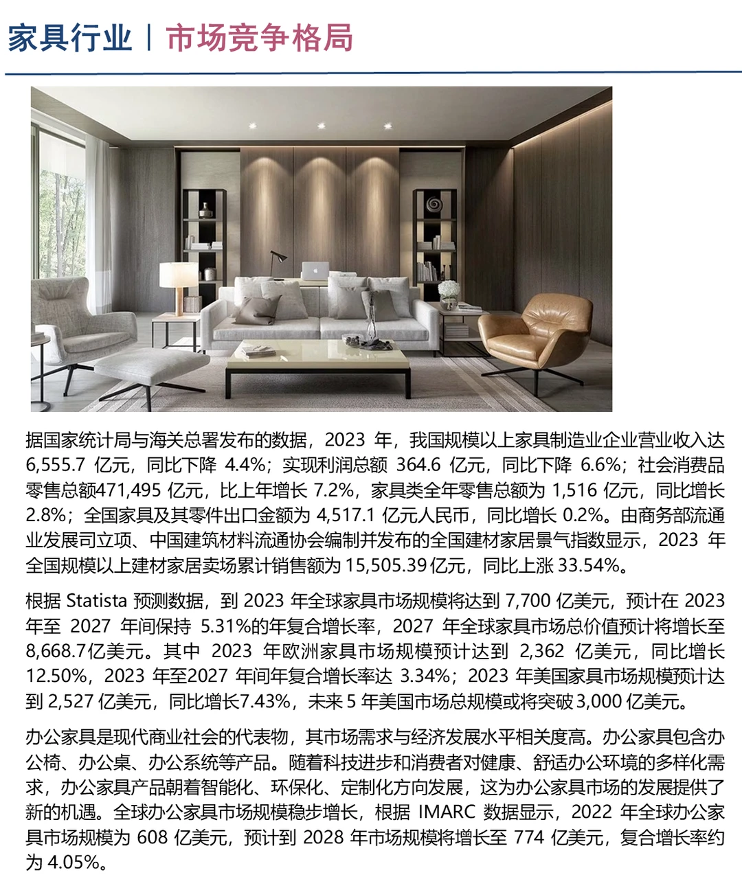 中国家具行业企业竞争格局分析二(2024)