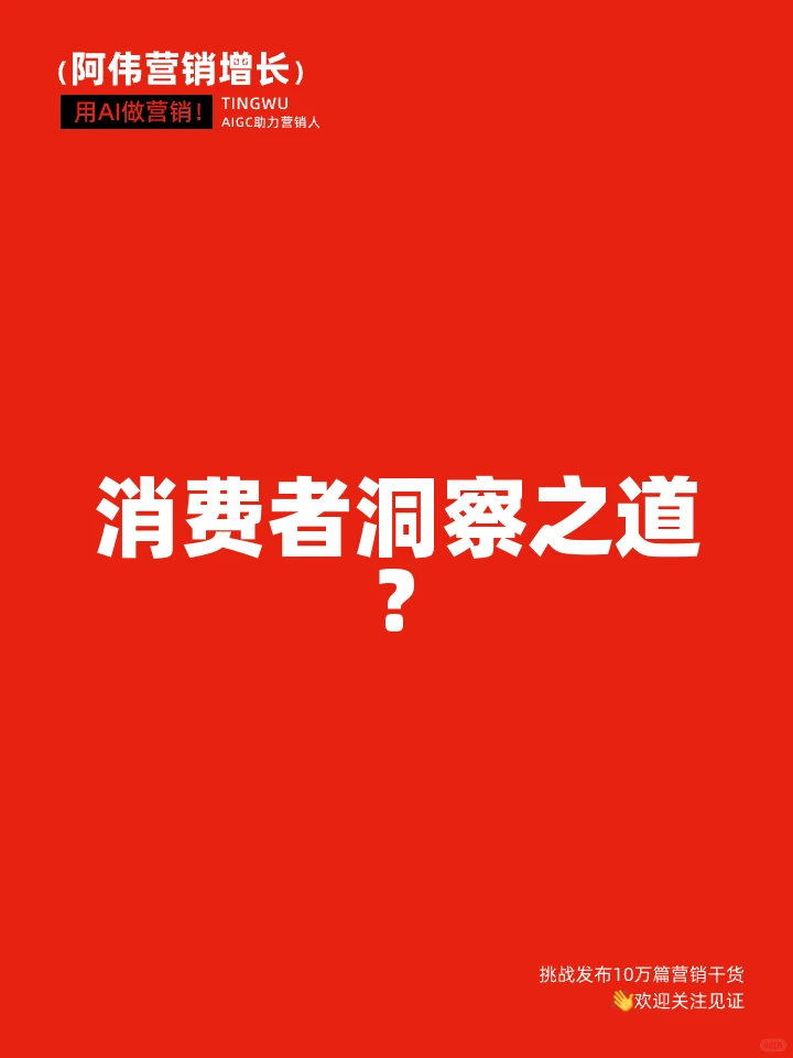 消费者洞察之道