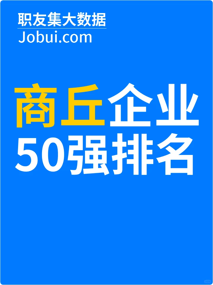 2025年商丘最佳人气雇主50强排名