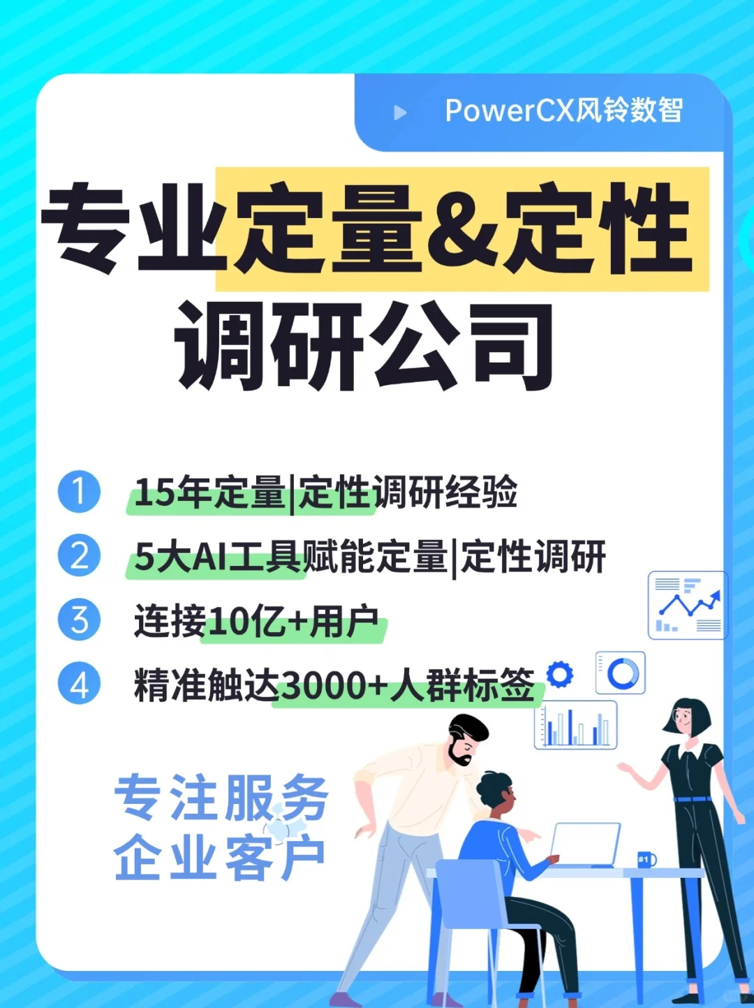 专业定量&定性调研公司,洞察消费者心声!
