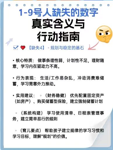 1-9号人缺失的数字,真实含义与行动指南