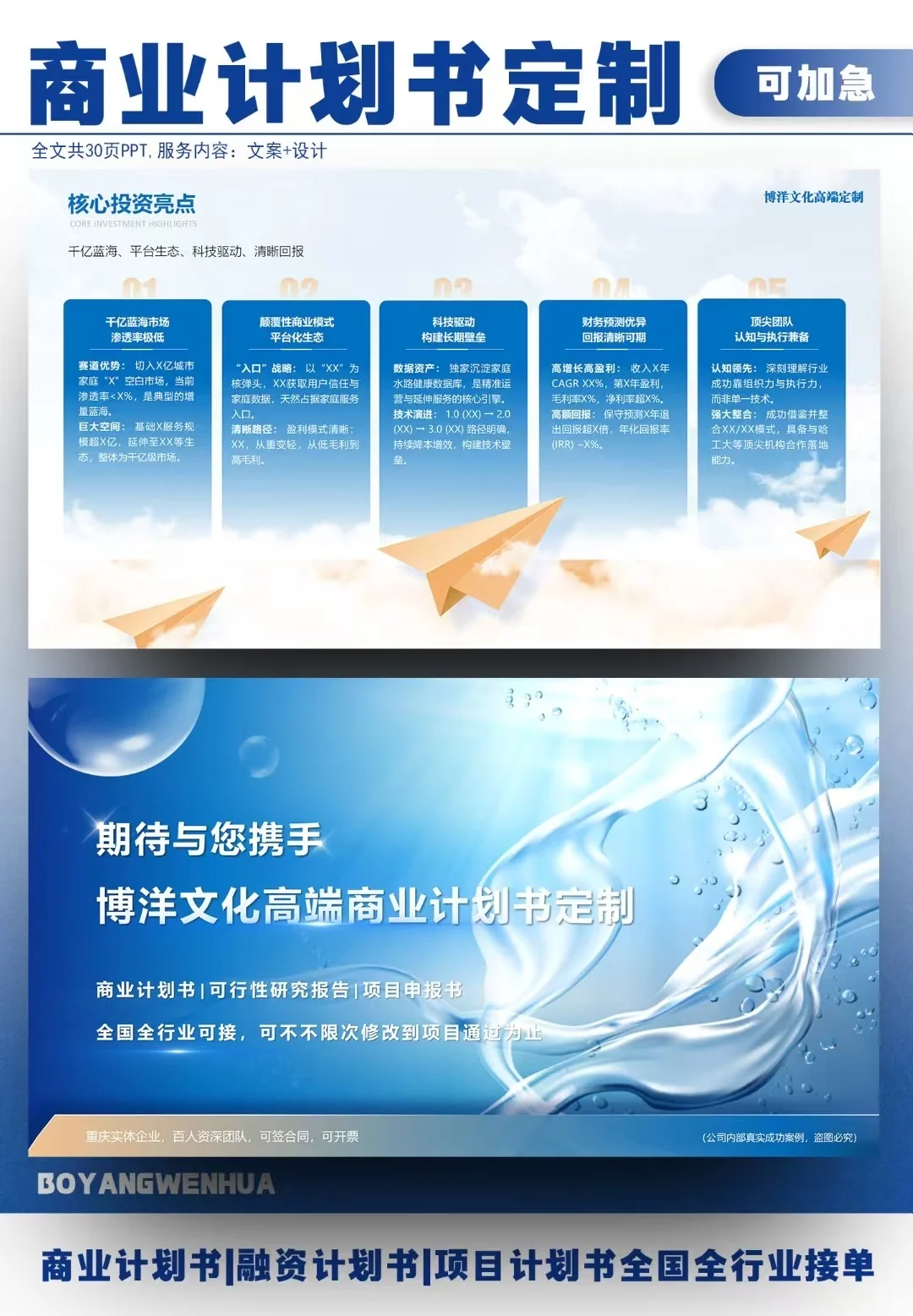 Pre-A轮融资‖净水服务项目商业计划书案例