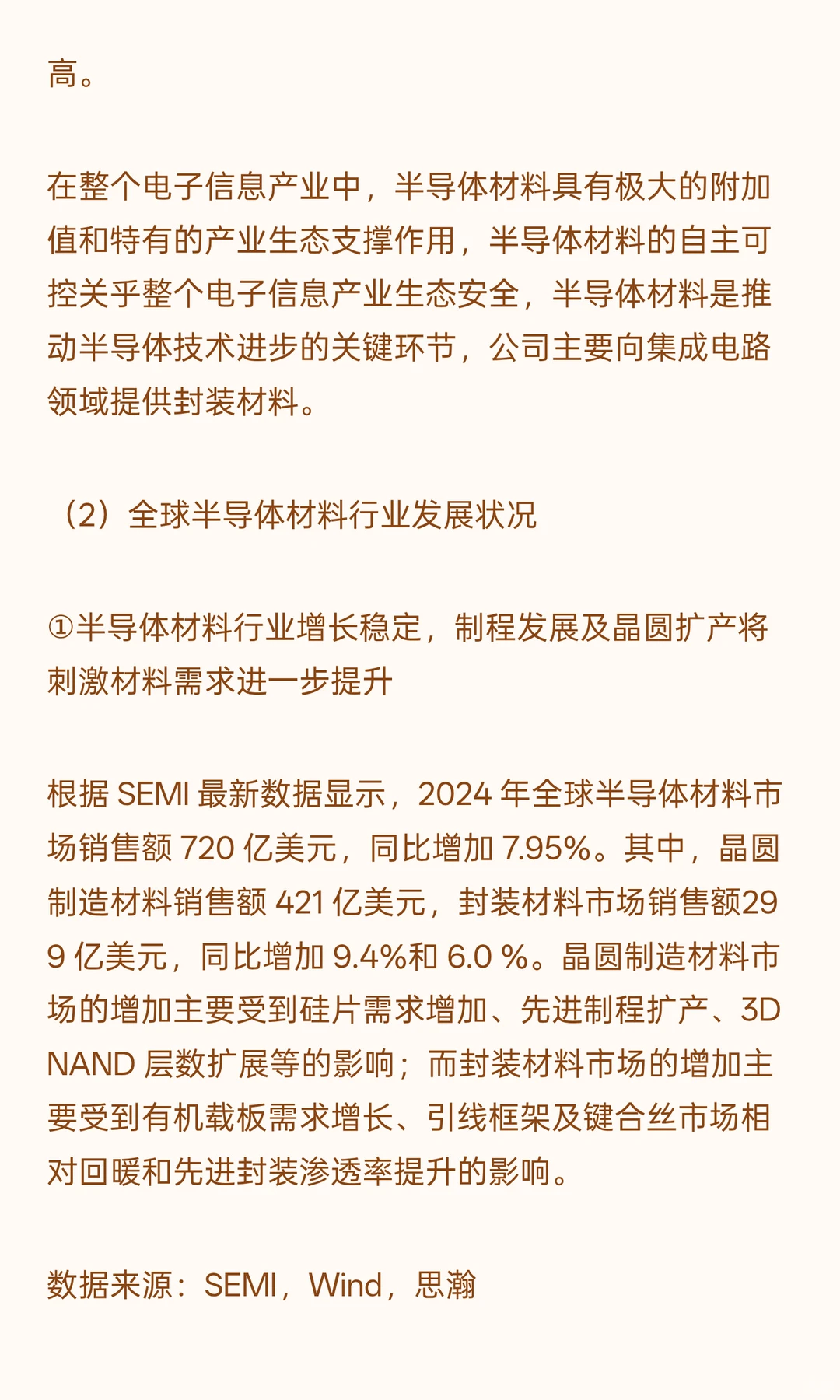 全球半导体材料行业发展状况及我国发展趋