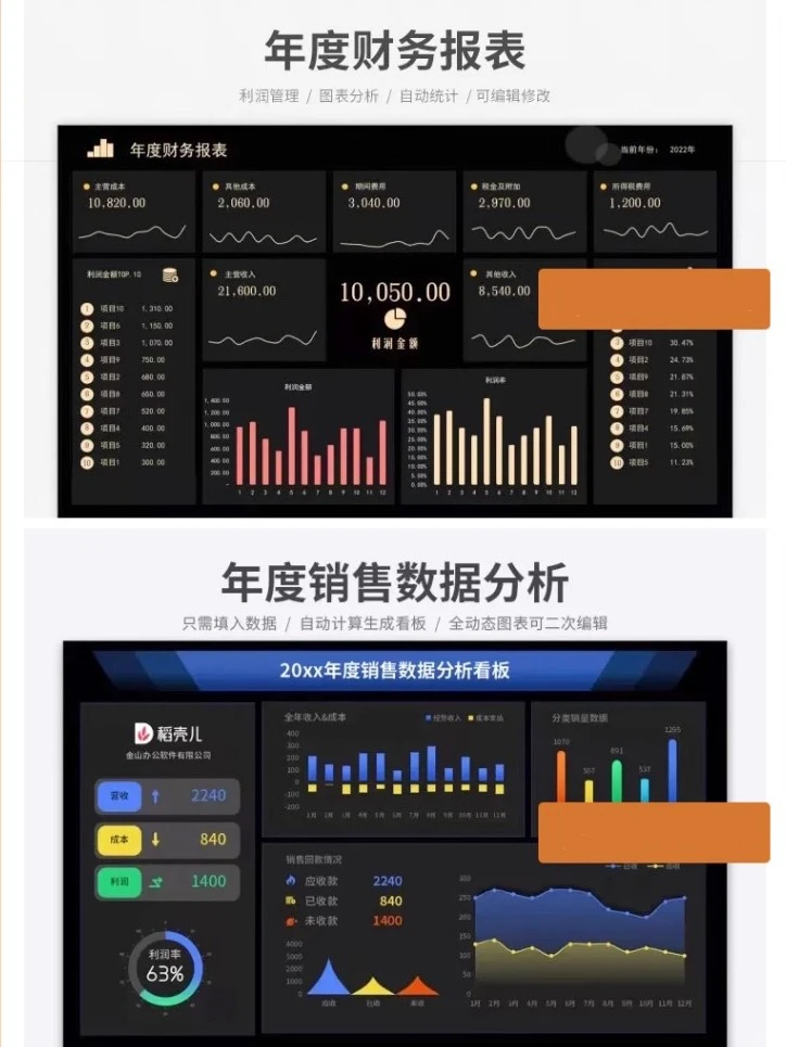 ✔动态可视化图表Excel各场合行业数据分析