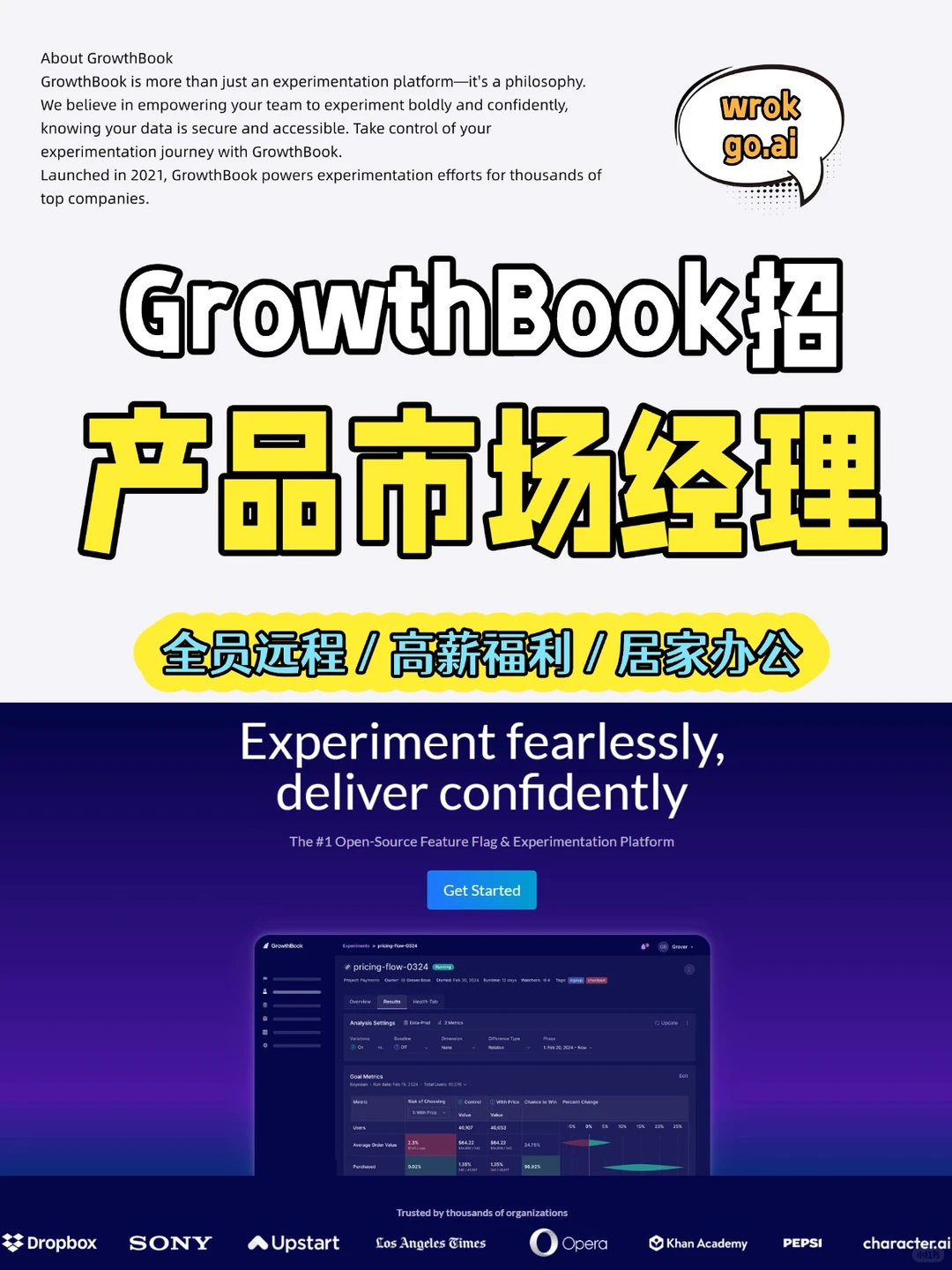 远程办公!招产品经理!神仙外企