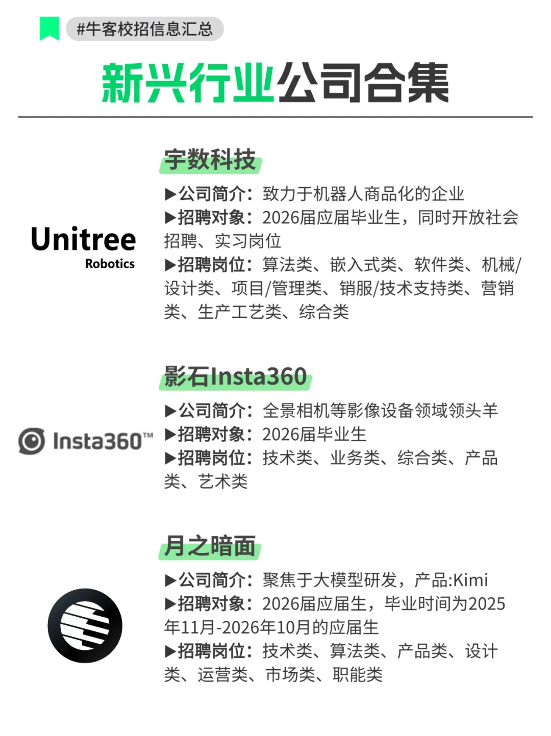 高薪高潜力！新兴产业公司合集！