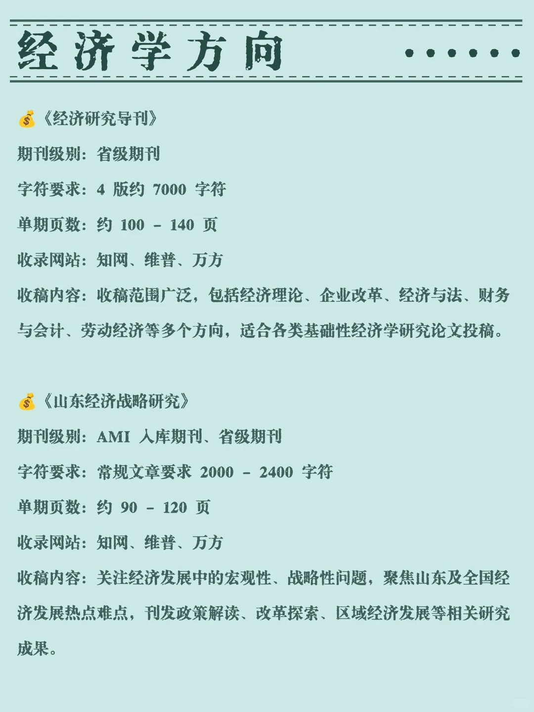 经济学的家人们千万不要错过这些啊!!