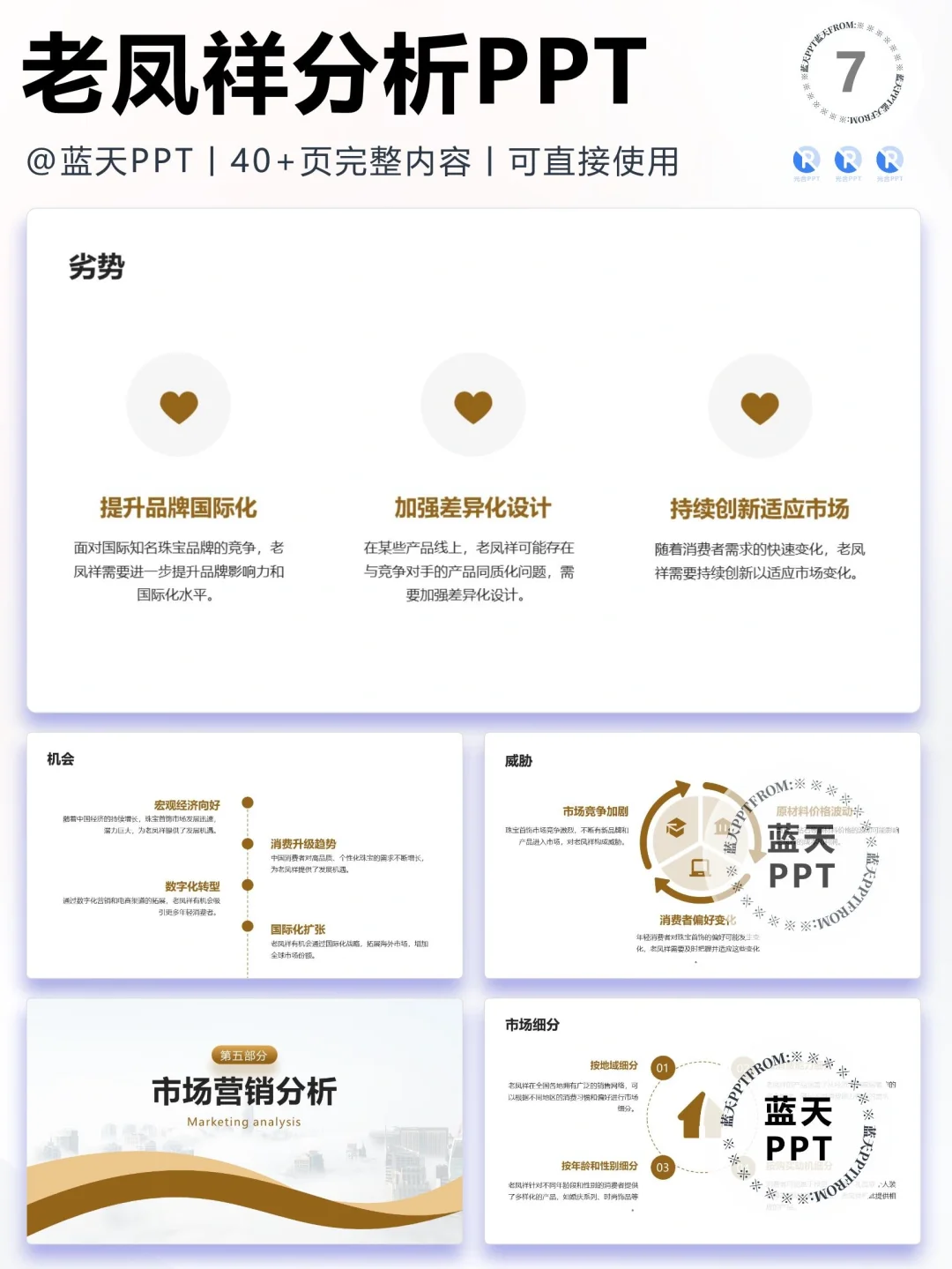 【050】老凤祥战略分析营销策略 SWOT PPT