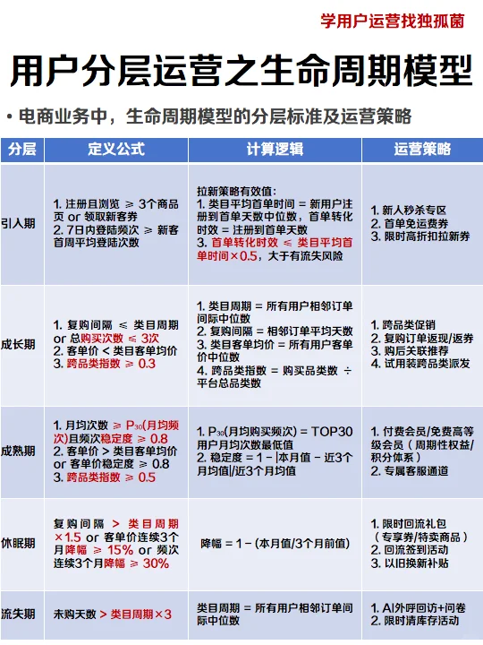 抄TOP电商作业:生命周期5阶段策略清单