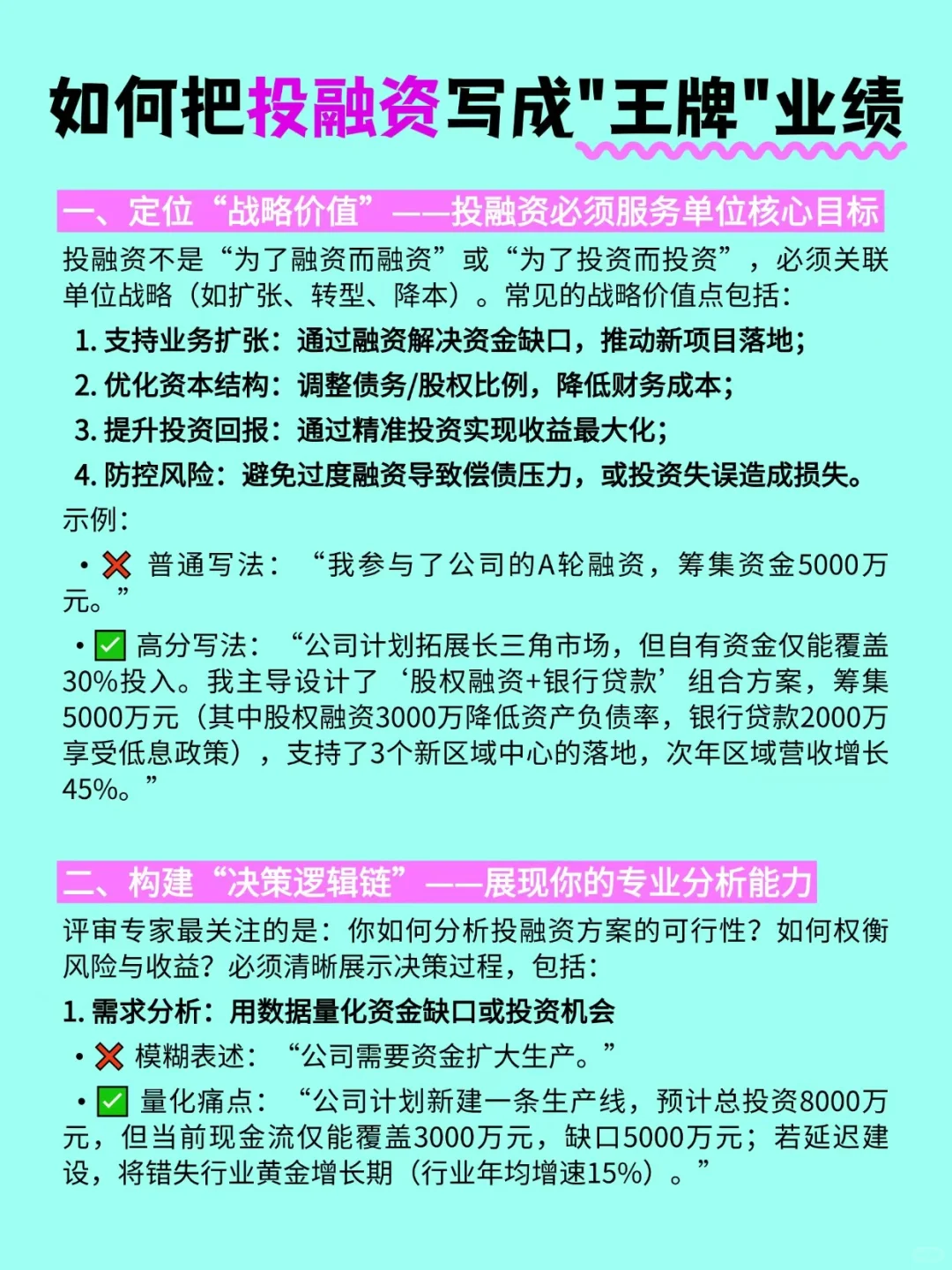 高会评审,我是怎么把(投融资)写成王牌业