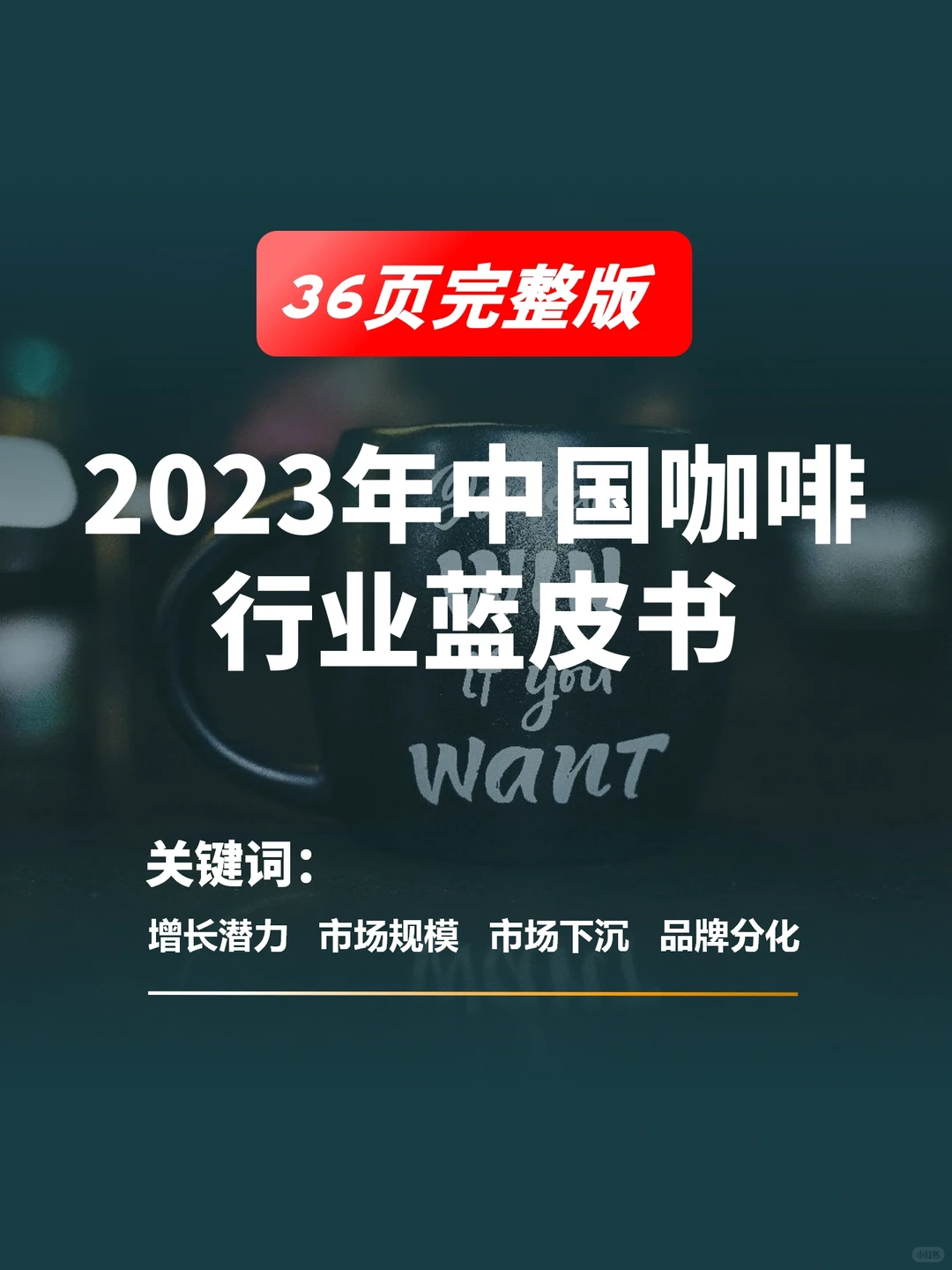 36页报告|2023年中国咖啡行业蓝皮书?