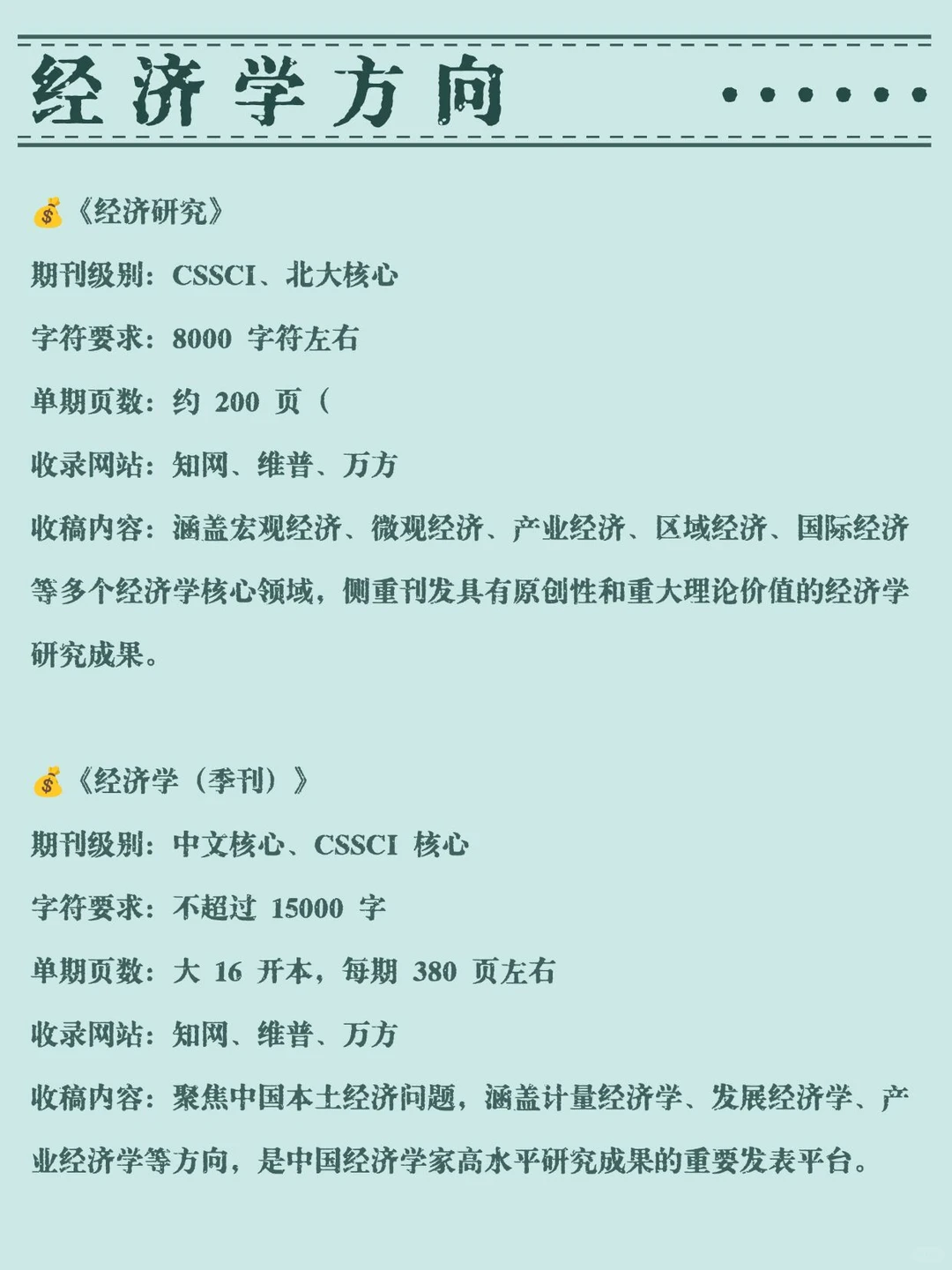 经济学的家人们千万不要错过这些啊!!