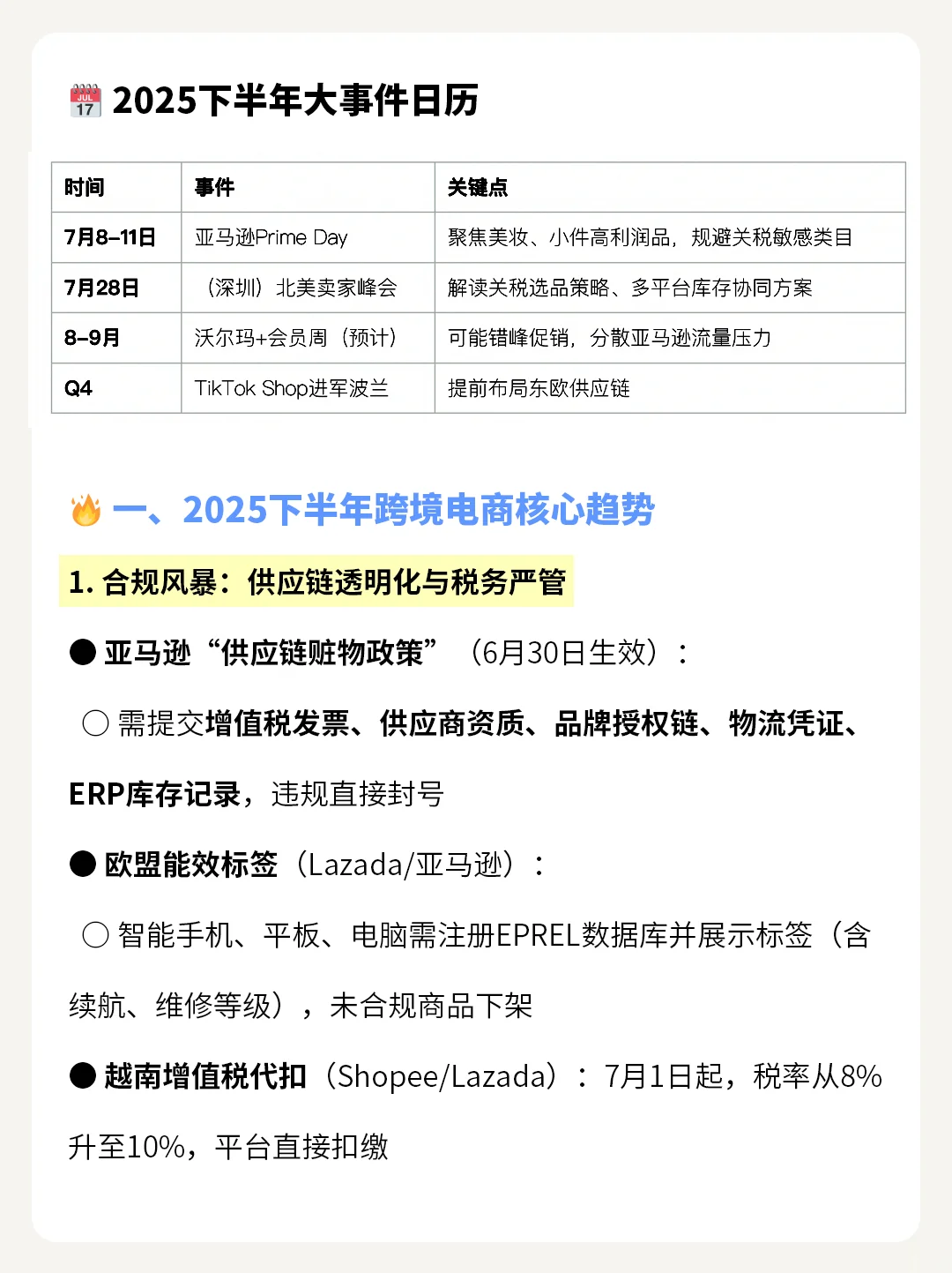 @跨境电商人 速速Get?把握好2025下半年