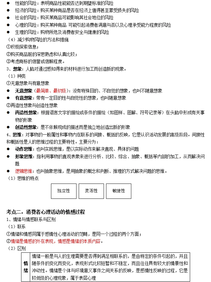 2024年自考00177消费心理学备考资料