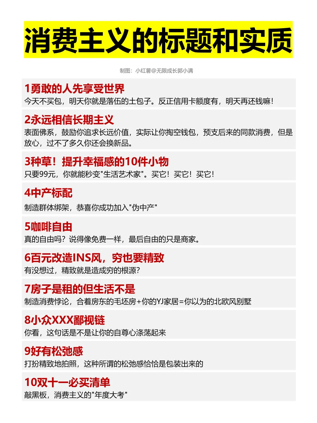 消费主义的标题和实质