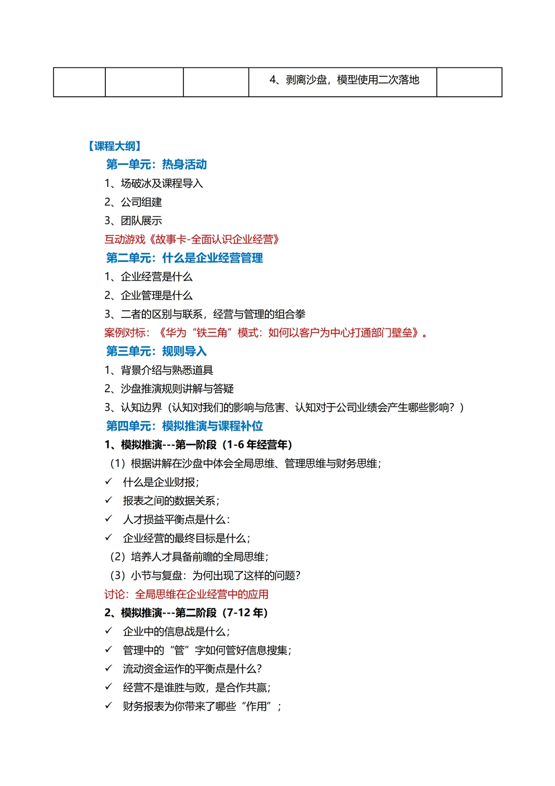 赢战—企业全域经营沙盘实战工作坊