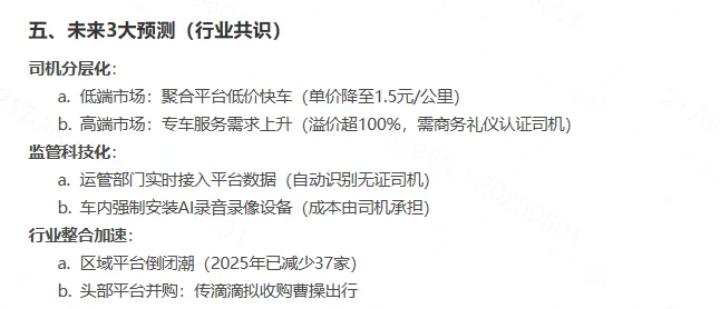 2025年网约车行业的最新热点话题及深度分析