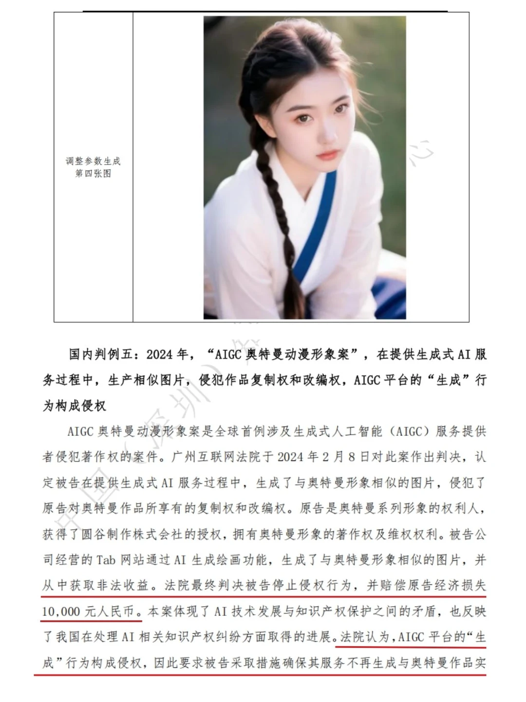 行业白皮书｜AIGC国内判例分享