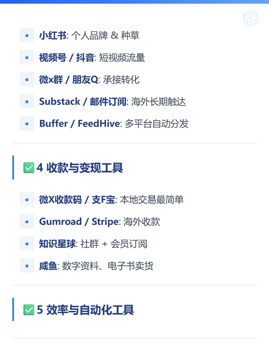 AI一人公司必备AI工具?完整版