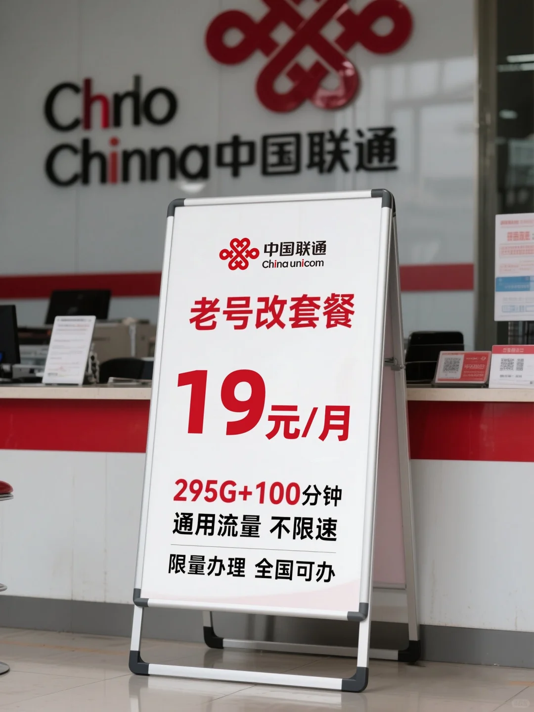 救命?19元295G联通不换号直接改